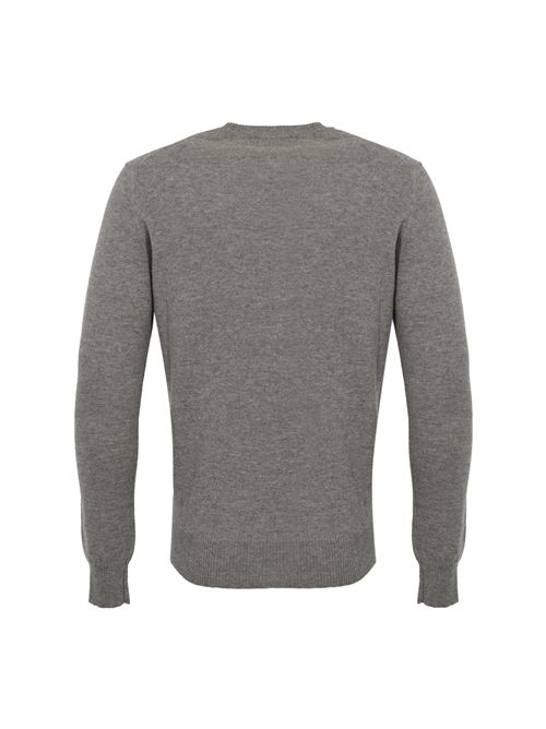 Maglia girocollo regular in lana Geelong Tortora Alpha studio | AU-3100CU1015